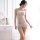 Exotic Sheer Lace Halter Bodysuit & Matching Thong Set – Sensual Mesh Nightclub Lingerie - Product Image