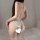 Yaqin white lace bodysuit with open back and crotch, sheer mesh bodycon design for women.