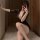 Woman in black lace bodycon dress posing with phone, showcasing the plus size sexy secretary outfit - ol style bodycon dress ...