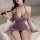 Sexy chinese-inspired sheer mesh qipao sleep dress featuring tied waist and bodycon silhouette, perfect for intimate moments.