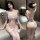 Ailenni lace lingerie set: seductive white bra and panty with matching robe, perfect for a romantic night.