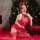 Sexy womens lace mesh sleep dress with reindeer antlers, perfect for holiday role play and cosplay events.