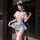 Woman modeling jin xiao pure sailor-style lingerie set with flirty pleated skirt, kawaii jk aesthetic, sensual and playful de...