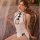 Elegant white chinese-style lingerie set featuring lace cutouts and butterfly details, perfect for sensual sleepwear with a c...