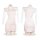 Sensual ice silk cheongsam lingerie for women - high-slit, sheer lace nightwear for bedroom allure