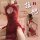 Seductive lace vintage qipao sleepwear for women – velvet open-crotch sexy nightgown with high slit