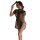 Sexy lace flag -inspired sleepwear set for women featuring sheer vintage chinese style with embroidery and high slit.