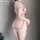 Vintage lace cheongsam set featuring sheer floral embroidery, high neck design, side slit, and tie details.