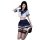 Seductive jk uniform lingerie set featuring hot sailor style design with lace stockings, perfect for womens bedroom sleepwear...