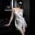 Sensual lace sleepwear for women featuring sheer mesh halter design with adjustable ties and elegant cutouts, perfect for a l...