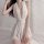 Seductive sheer mesh sleepwear set - deep v neck backless lace nightgown for busty & plus size women, elegant design with del...