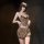 Sexy leopard print lace sleepwear set for women, featuring elegant design and flirty look, perfect for intimate wear.