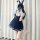 Sexy jk uniform costume set featuring a bunny girl outfit with bunny ears, perfect for nightclub cosplay and role play.