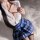 Sexy domila jk lingerie set featuring a white blouse with red accents and blue plaid skirt, perfect for role play sleepwear.