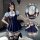 Sexy lingerie set featuring a pleated suspender skirt, bunny girl and police officer costume design, perfect for school unifo...