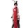 Adorable bunny maid cosplay costume featuring a red lace dress, thigh-high stockings, and bunny ears, perfect for sexy sleepw...