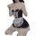 Sexy plus size maid costume set - seductive lingerie sleepwear outfit, no-remove temptation ensemble for women