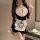 Seductive maid costume for women - sexy role play lingerie set, no-remove bedroom outfit, pure temptation uniform