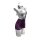 Chu rui womens deep v-neck bodycon secretary skirt with adjustable ties, featuring a sleek purple satin finish and elegant bl...