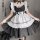 Linglinting sexy lace japanese maid costume - cute erotic apron with adjustable ties & sheer cut-outs, featuring a charming b...