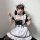 Japanese maid costume dress featuring a cute anime schoolgirl design, perfect for lolita outfits. plus-size cosplay dress wit...