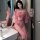 Sexy hanfu belly band set - sheer chinese ancient style lingerie & sleepwear, pure-yu temptation outfit featuring delicate fl...