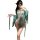 Chinese-inspired sensual lingerie set featuring sheer hanfu-style mesh crop dress with matching bralette, perfect for elegant...