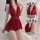 Pure & seductive french-style lace nightdress - backless sheer mesh halter gown for evening, bar, or lingerie outfit