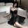 Qingran womens seductive lingerie set - busty-enhancing lace sleepwear dress with adjustable straps, elegantly displayed on a...