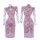 Feimu purple lace cheongsam lingerie - sheer seductive sexy pure-delight erotic outfit 6722, featuring elegant floral pattern...
