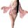 A woman models the yasise night fantasy lingerie, featuring a deep v neckline and a kimono-style robe with retro floral patte...