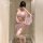 Feimu japanese-inspired seductive side-open thong set – breathable 3-piece lingerie for effortless intimacy
