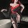 Chao mu sensual kimono-inspired lingerie - sakura-themed sheer sleeve dress with side slit & cut-out details