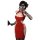 Elegant red vintage cheongsam sleepwear featuring high slit and seductive design, perfect for festive occasions.