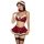 Sexy xianyi christmas lingerie set featuring plaid design, festive santa hat, lace stockings, and short skirt for new year al...