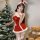 Adorable reindeer christmas cosplay bunny girl outfit - red holiday lingerie set & sexy sleepwear featuring festive red dress...
