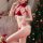 Sexy womens velvet lingerie set with push-up bra and matching panty, perfect for christmas and new year occasions, ideal plus...