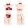 Sexy maid christmas costume for women featuring cute bunny girl lingerie set with bow and tail design, perfect for naughty ho...