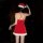 Sexy christmas velvet lingerie set featuring a festive santa hat, perfect for holiday role play and naughty costumes.