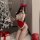 Ziqu christmas lace sexy strapless bodysuit - holiday costume set for new year eve & party, featuring festive design with bow...