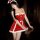 Sexy bunny costume with red new year lingerie set for women, perfect for role play outfits