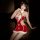Sexy role play sleep dress with velvet texture, cute uniform costume perfect for new year celebrations