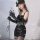 Sexy pvc bunny girl outfit - seductive tight-fit leather skirt set for nightclub & role play