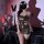 Sexy nightclub lingerie set featuring a shiny vinyl halter backless bodycon mini skirt, perfect for women seeking bold and gl...