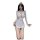 Sexy airline hostess costume set for women, featuring a provocative police-themed outfit with a plunging neckline and thigh-h...