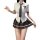 Sexy airusu student uniform lingerie set featuring a white blouse with plaid tie and matching skirt, perfect jk style outfit ...