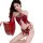 Ancient chinese style lingerie set featuring silk butterfly belly dance doudou with peony embroidery and sheer design.