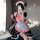 Anime maid costume featuring a cute lolita dress with pink accents, perfect for halloween, anime conventions, and role play e...