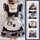 Sexy maid outfit featuring black and white cat design, perfect for cosplay with bunny girl and lolita elements.