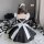 Sexy lace maid costume for women - seductive sheer apron with adjustable straps, role play outfit c1371, featuring elegant bl...